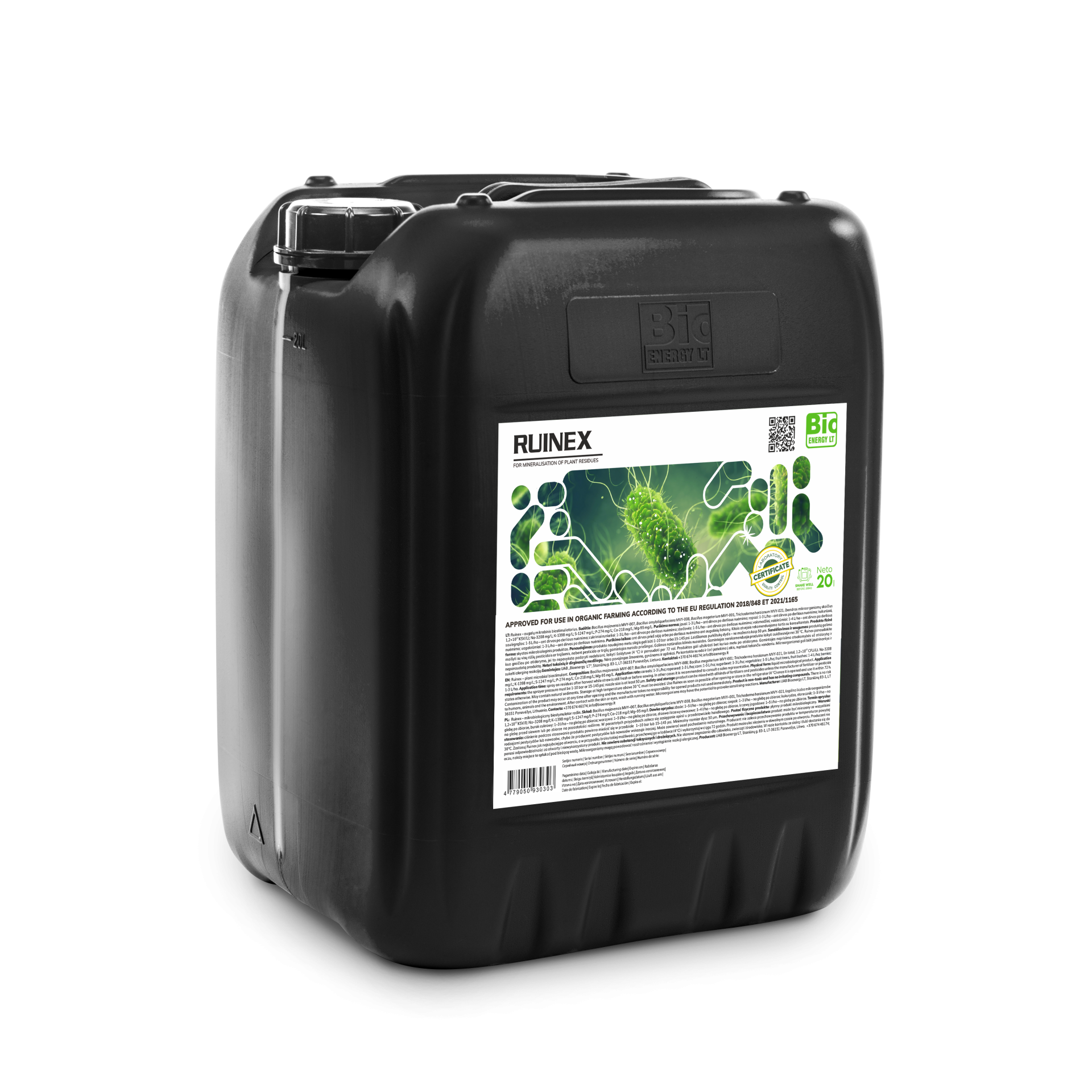 Ruinex - augalinių liekanų mineralizatorius | Bioenergy LT